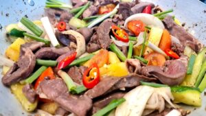 Tim heo chứa nhiều calo không?