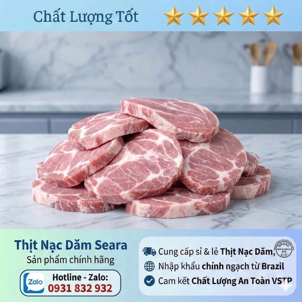 thịt nạc dăm seara nhập khẩu Brazil