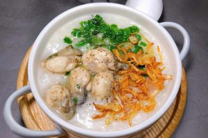 cách nấu cháo hàu không bị tanh