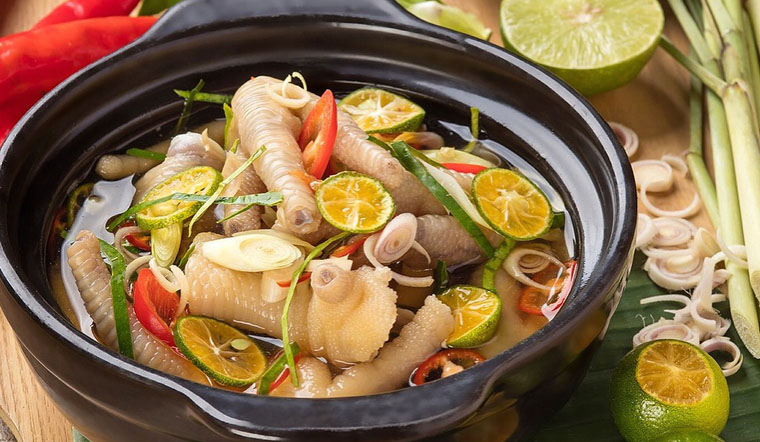 món ngon từ chân gà rút xương