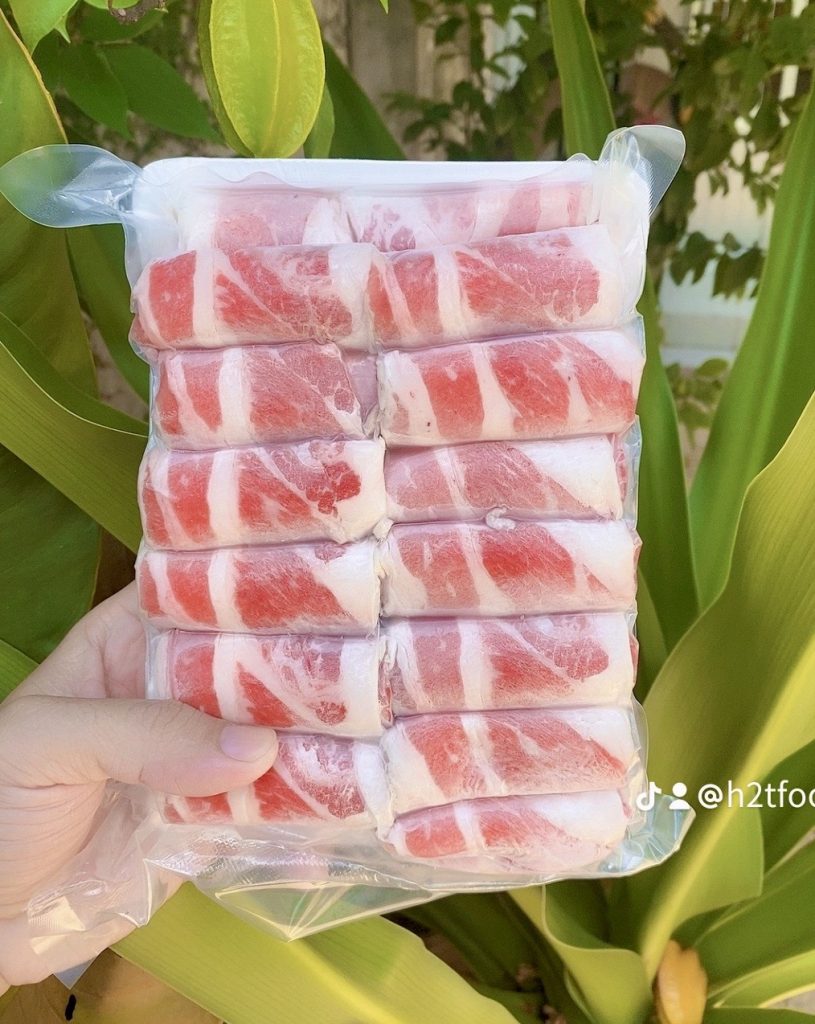 Ba chỉ bò cuộn